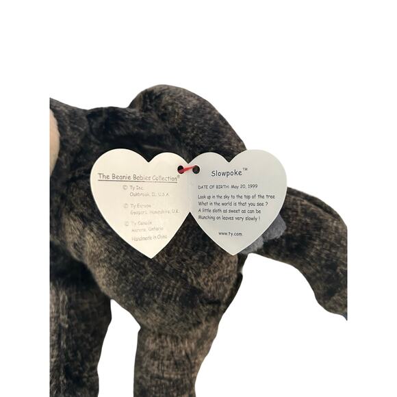 Ty Beanie Baby Slowpoke Sloth Birthday May 20, 1999 05/20/99 - Picture 5 of 6